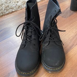 Black doc style boots